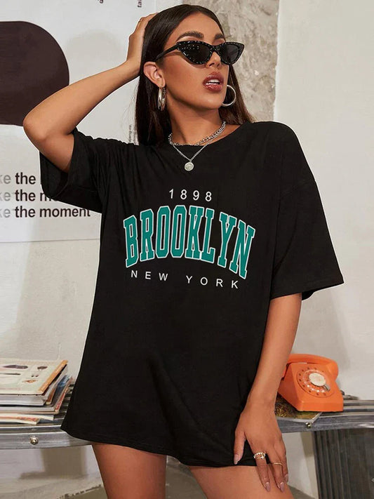 1898 Brooklyn York Vintage Oversized T-shirt